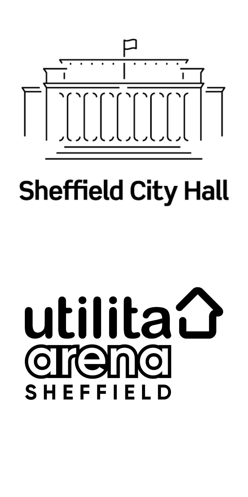 Utilita Arena & Sheffield City Hall Logos